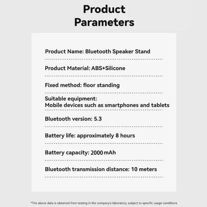 Wireless Speaker with Colorful Ambient Light and Phone Holder