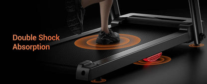 3.0HP Brushless Foldable Home Treadmill with 300LB Capacity