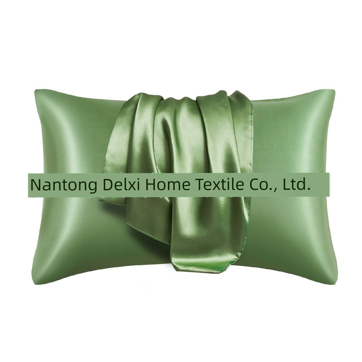 Cross-Border Foreign Trade Pure Color Silk Pillowcase Set
