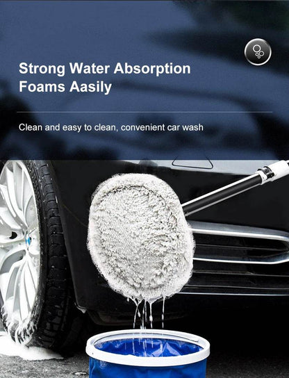 2022 New 15 Degree Bend Car Cleaning Brush with Telescoping Handle