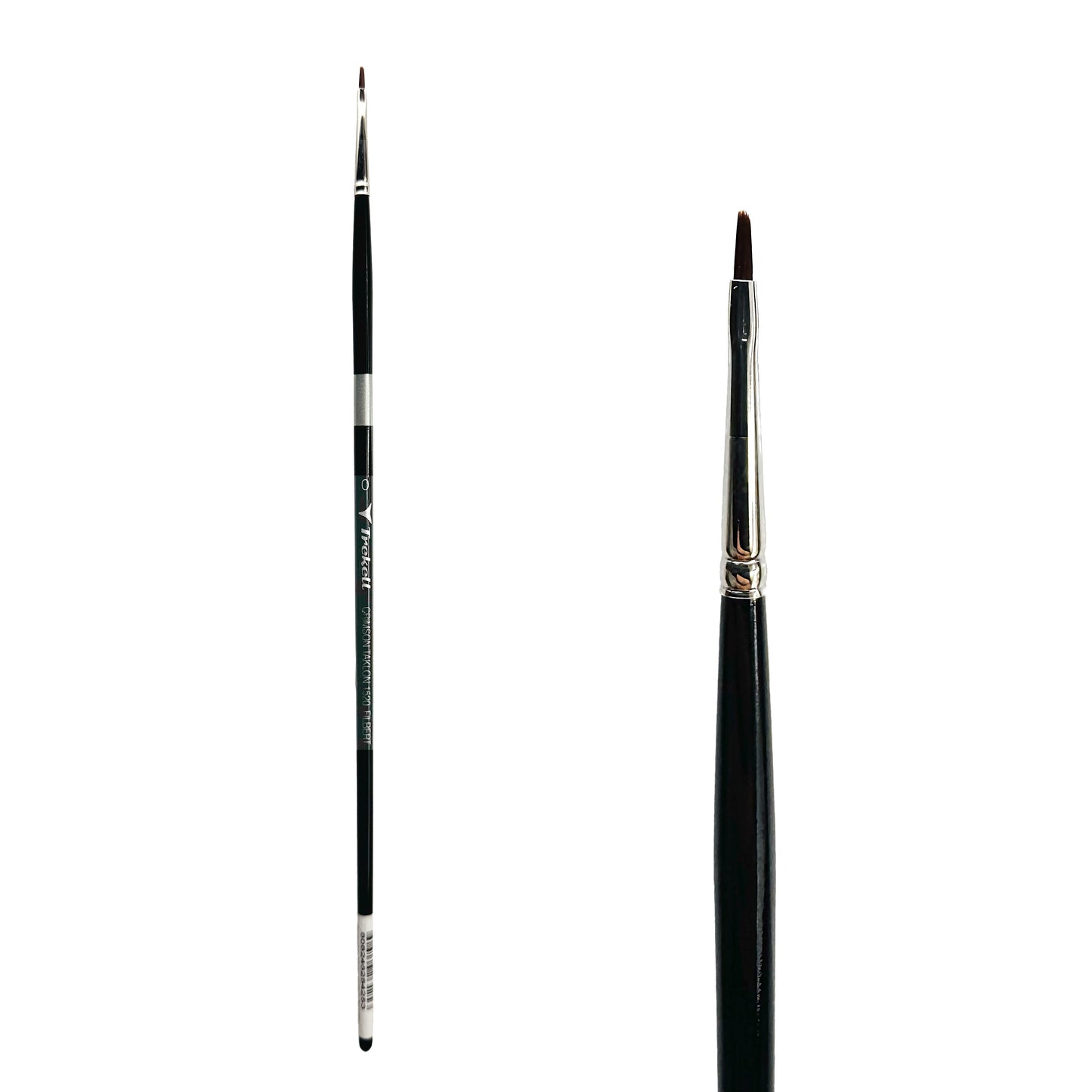 Trekell Crimson Taklon Long Handle Artist Brush - Size #0 Filbert