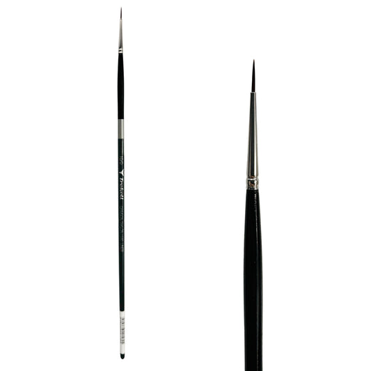 Trekell Crimson Taklon Long Handle Artist Brush - Size #10/0 Liner