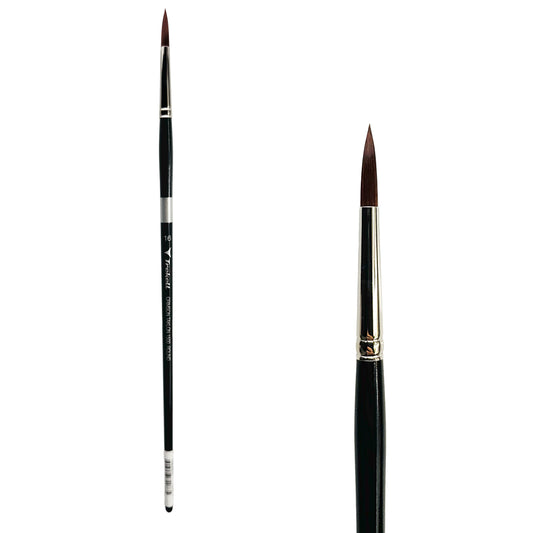 Trekell Crimson Taklon Long Handle Artist Brush - Size #16 Round