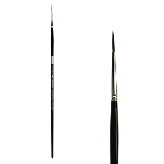 Trekell Crimson Taklon Long Handle Artist Brush - Size #1 Liner