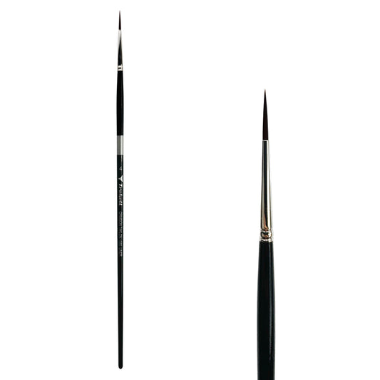 Trekell Crimson Taklon Long Handle Artist Brush - Size #4 Liner