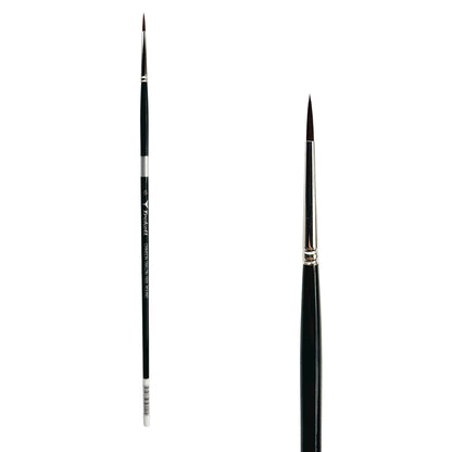 Trekell Crimson Taklon Long Handle Artist Brush - Size #6 Round