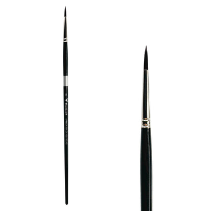 Trekell Crimson Taklon Long Handle Artist Brush - Size #8 Round