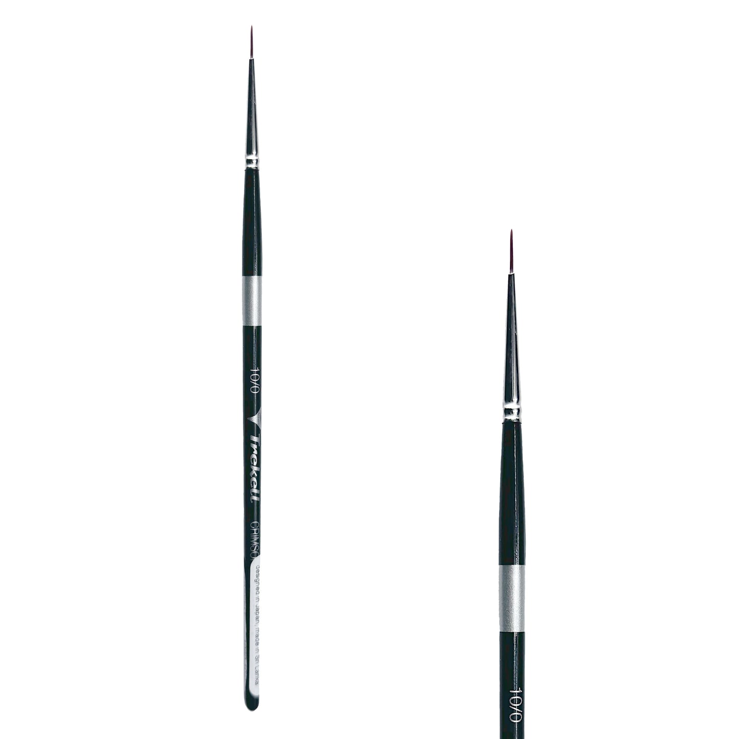 Trekell Crimson Taklon Short Handle Artist Brush - Size #10/0 Liner