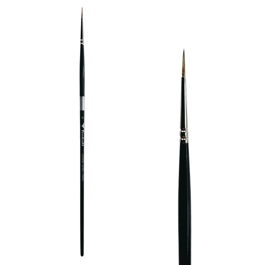 Trekell Legion Synthetic Mongoose Long Handle Artist Brush - Size #0 Liner
