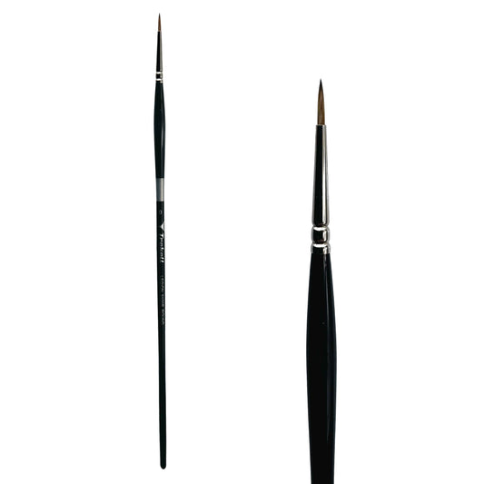 Trekell Legion Synthetic Mongoose Long Handle Artist Brush - Size #0 Round