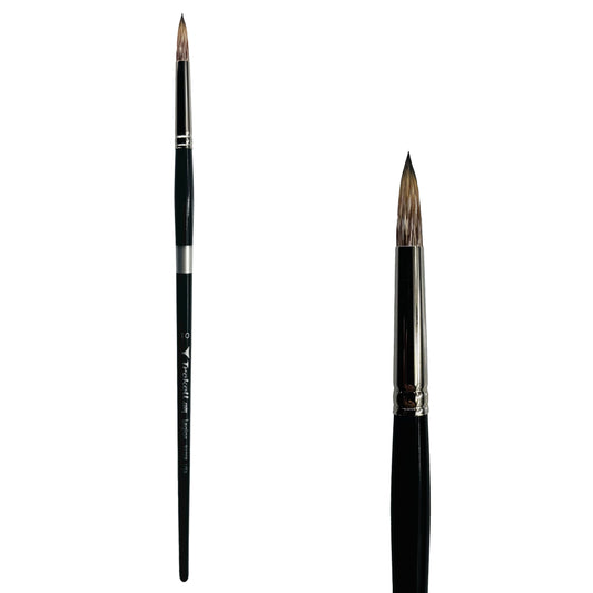 Trekell Legion Synthetic Mongoose Long Handle Artist Brush - Size #10 Round
