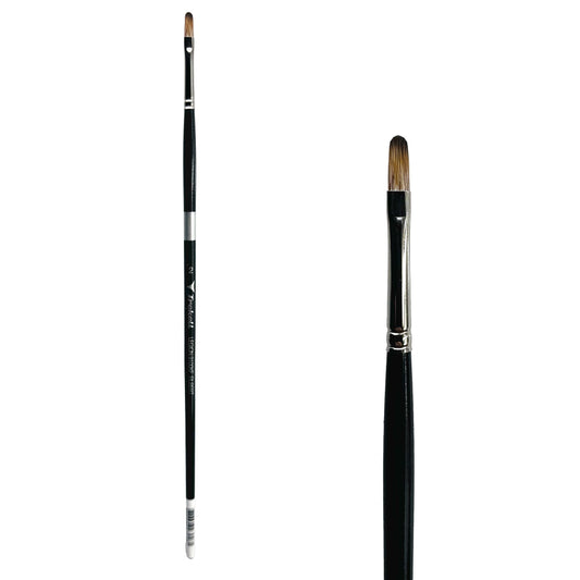 Trekell Legion Synthetic Mongoose Long Handle Artist Brush - Size #2 Filbert
