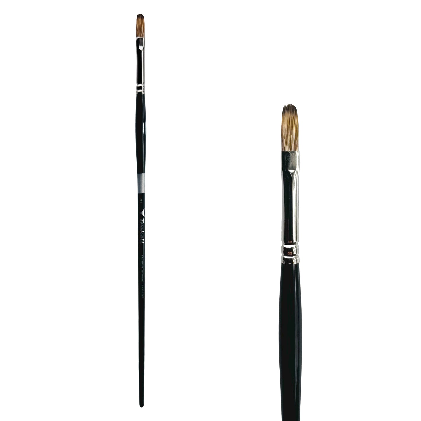 Trekell Legion Synthetic Mongoose Long Handle Artist Brush - Size #6 Filbert