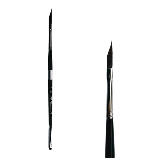 Trekell Onyx Synthetic Squirrel Short Handle Artist Brush - Size 1/8" Dagger