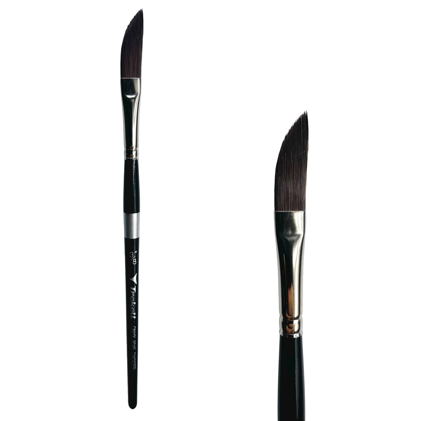 Trekell Onyx Synthetic Squirrel Short Handle Artist Brush - Size 3/8" Dagger