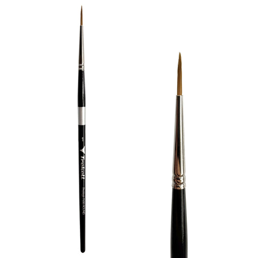 Trekell Protégé Synthetic Kolinsky Short Handle Artist Brush - Size #1 Round