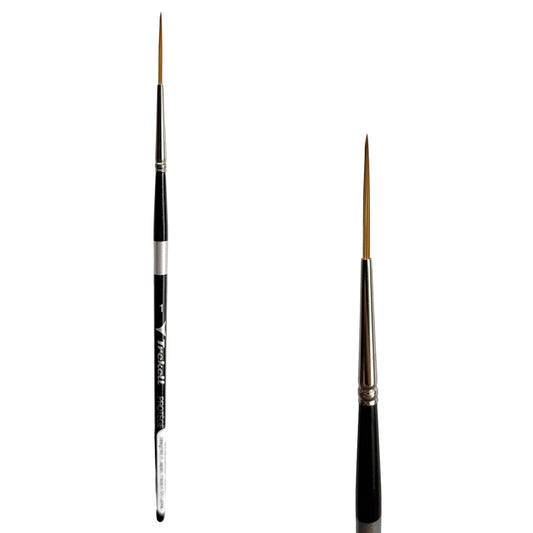 Trekell Protégé Synthetic Kolinsky Short Handle Artist Brush - Size #1  Script/Rigger