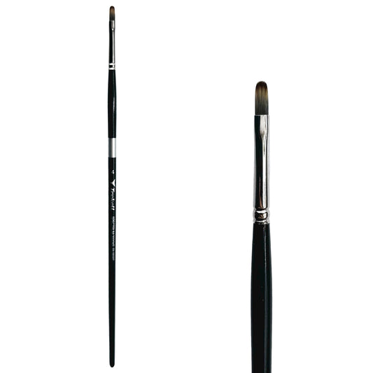 Trekell Spectrum Long Handle Artist Brush - Size #4 Filbert