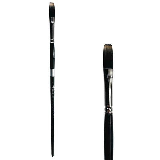 Trekell Spectrum Long Handle Artist Brush - Size #4 Long Flat