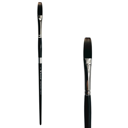 Trekell Spectrum Long Handle Artist Brush - Size #6 Long Flat