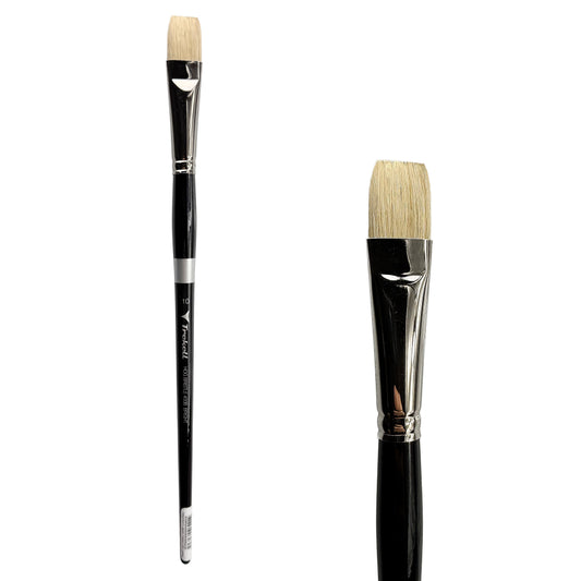 Trekell Hog Bristle Long Handle Artist Brush - Size #10 Bright