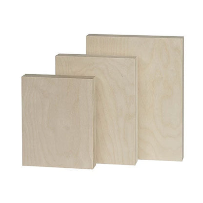 Trekell Unprimed Baltic Birch Panel - 1" Traditional Profile Wooden Canvas for Painting