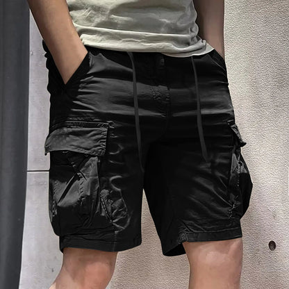 2024 Summer Cargo Short Men Fashion Casual Shorts Mens Cargo Pocket Pants Cotton Male Tactical Shorts No Belt plus Size