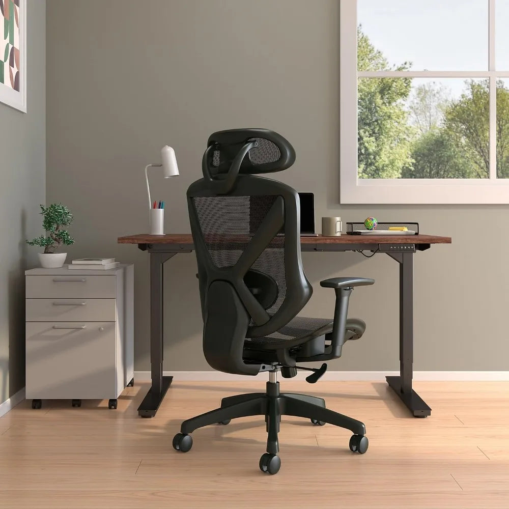 Dexley Ergonomic Mesh Swivel Task Chair, Black