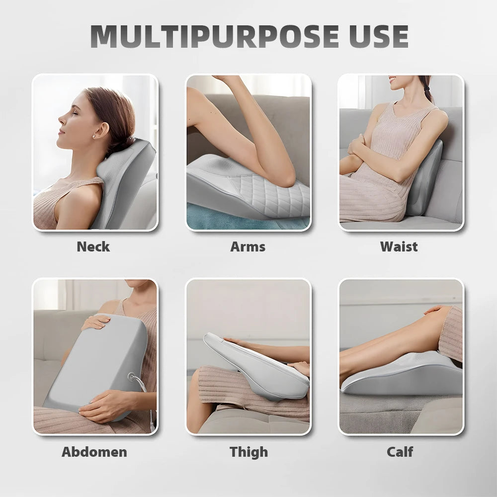 Back Massager Neck Massager with Heat,3D Kneading Massage Pillow for Relax Neck,Back,Shoulder,Legs,Gifts for Men Women Mom Dad