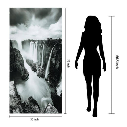 "The Falls" Frameless Free Floating Tempered Art Glass by EAD Art Coop Wall Art