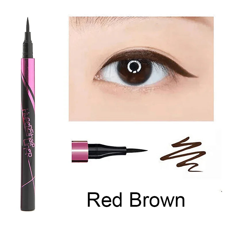 5 Style of Black Liquid Eyeliner Shade Brown Make up Eye Liner Pencil Color Eyeliner Waterproof Eyeliner Eyes Makeup Stencil