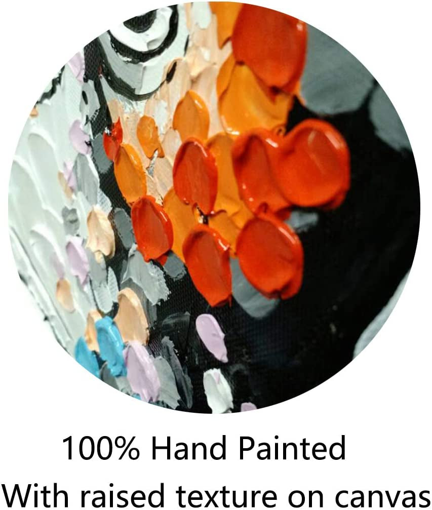 Large  Monkey with Headphones - Hand-Painted Oil Painting for Living Room - Ready to Hang (24x32Inx2)