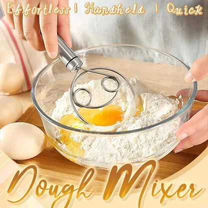 Dough Whisk Bread Mixer Stainless Steel Cake Pastry Flours Dough Blenders with Hanging Hole Kitchen Baking Blender Tools