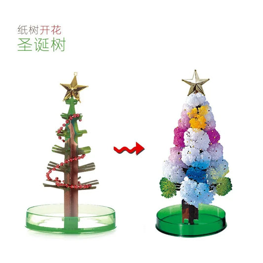 Mini DIY Growing Tree Paper Sakura Crystal Trees Desktop Cherry Blossom Toys Paper Tree Gift Novelty Toy Exploring Science