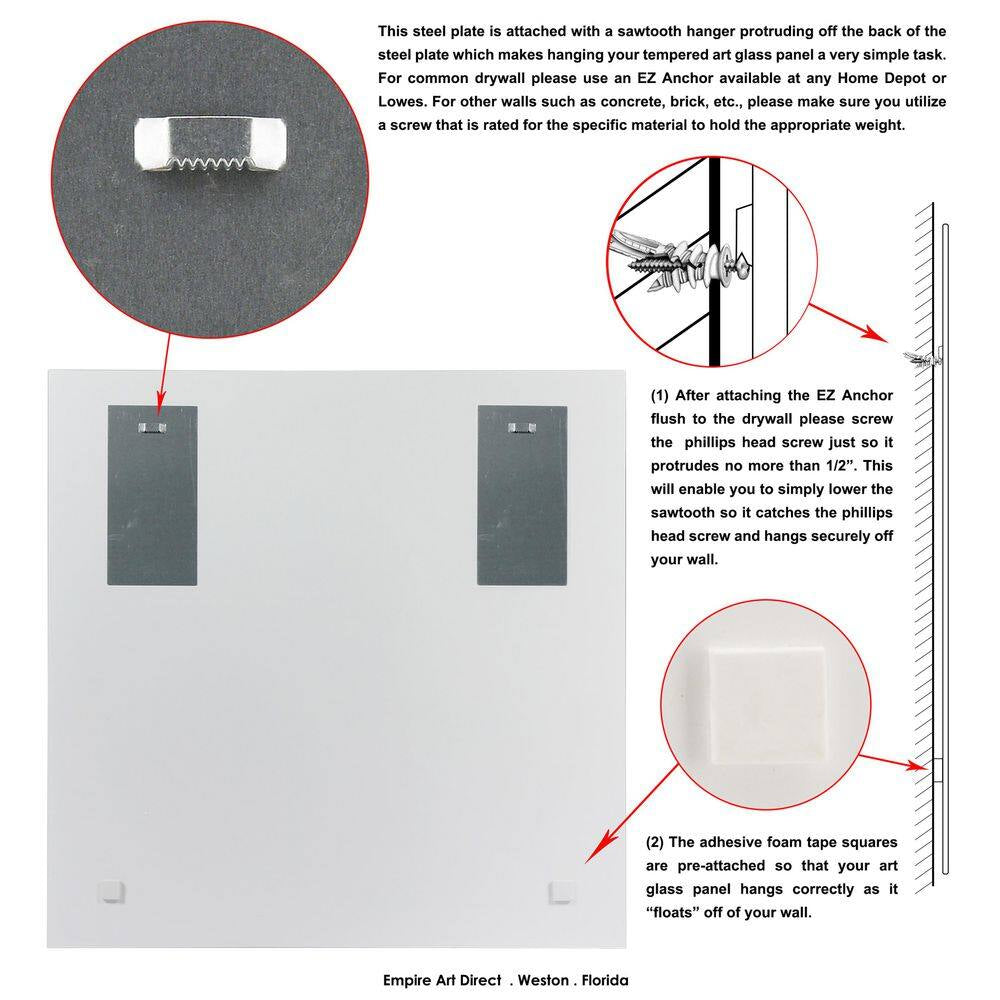 "Evolving Planets I" by EAD Art Coop Frameless Free-Floating Tempered Art Glass Wall Art