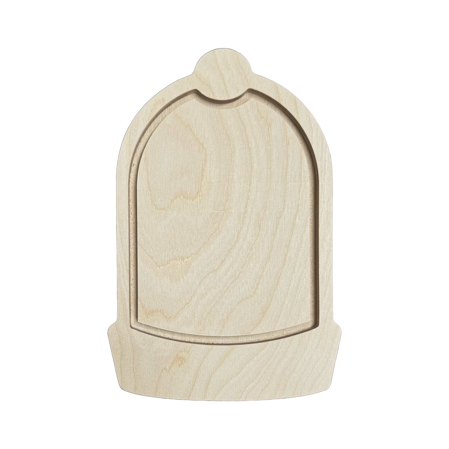 Trekell Domed Cloche Terrarium Floater Panel - Wooden Painting Canvas