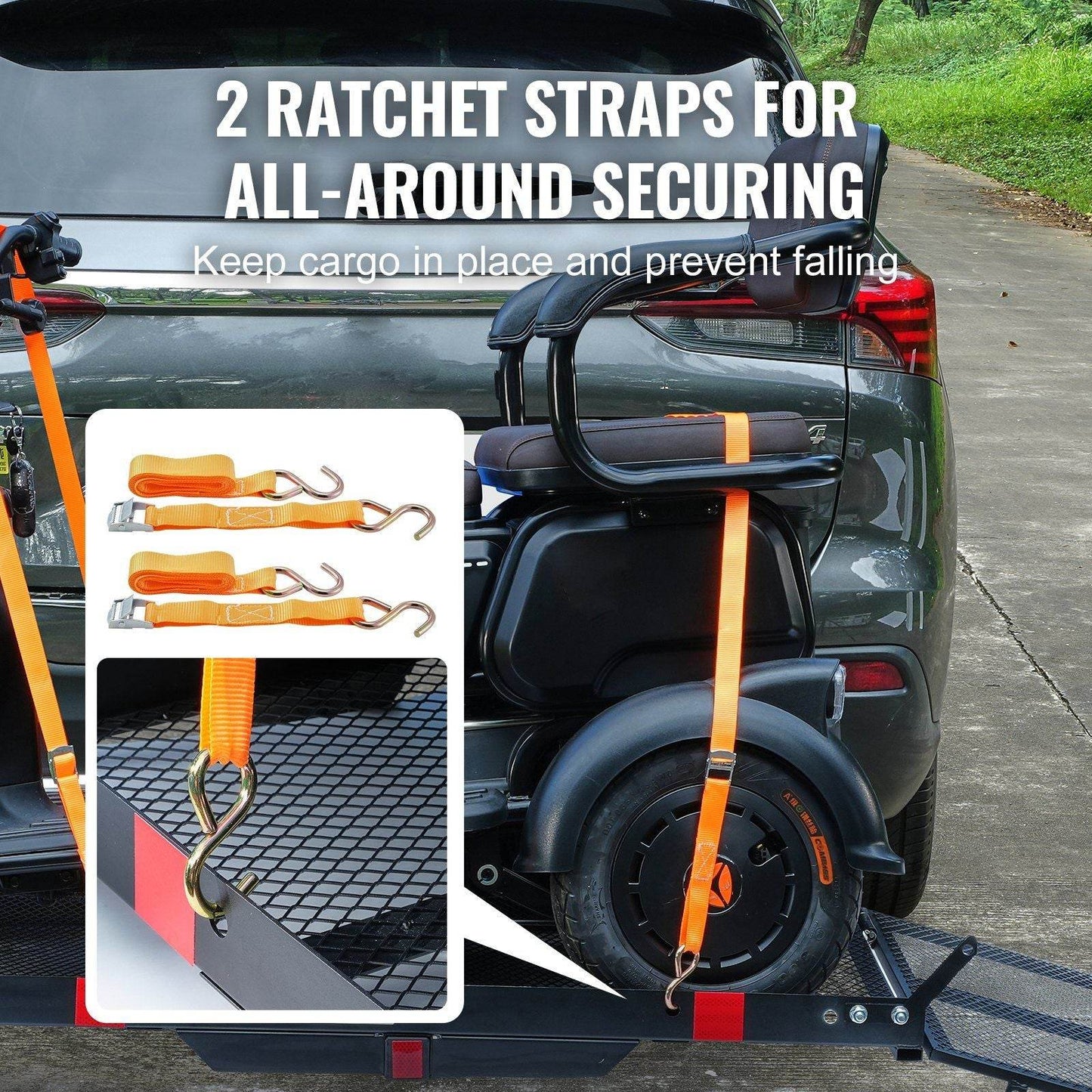 Heavy Duty Hitch Mount Cargo Carrier for Mobility Scooters