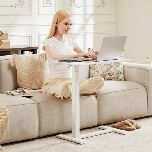 Adjustable Height Overbed Table for Laptop and Mobile Use