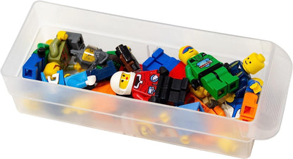 64-Drawer Plastic Drawer Storage Cabinet for Garage Organization, Bead Organizer, Building Bricks Storage, Teacher Toolbox, Makeup Organizer, 20-Inch W X 6-Inch D X 16-Inch H, 10164 Black