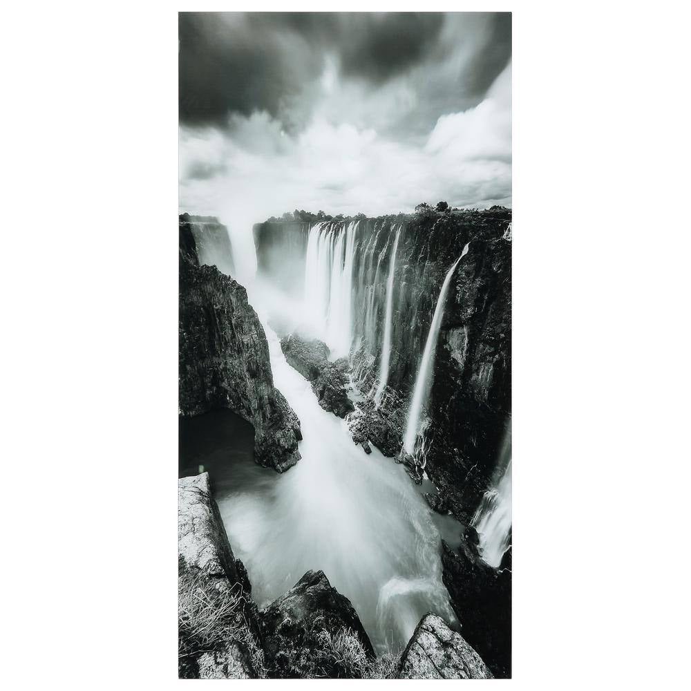 "The Falls" Frameless Free Floating Tempered Art Glass by EAD Art Coop Wall Art