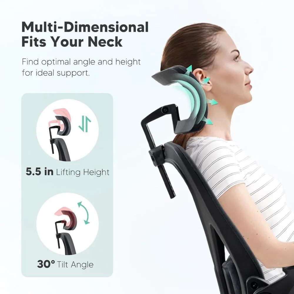 Tall Desk Chairs with Wheels and Flip-Up Armrests for Home Office Desk Gamer Chair Dark Grey Computer Armchair Gaming Ergonomic