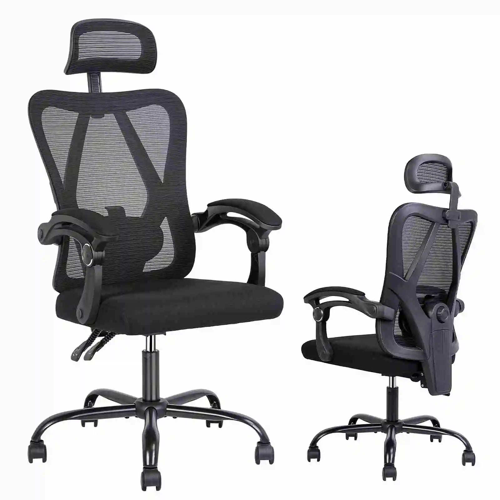 Ergonomic Office Computer Home Gaming Desk Chair Adjustable Height Breathable Mesh Racing Chair Linkage Armrest Furniture