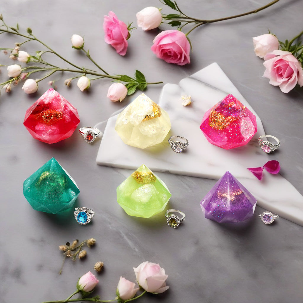 Garnet Gem Soap  with Hidden Silver Ring-3