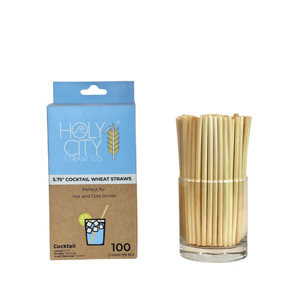 5.75" Cocktail Wheat Straws-5