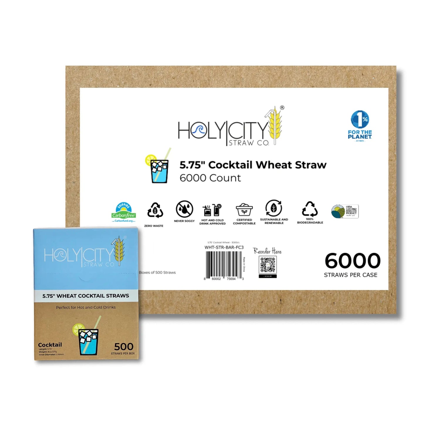 5.75" Cocktail Wheat Straws-7