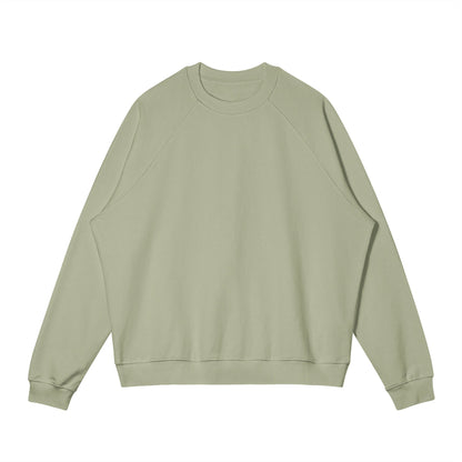 Raglan Fleece-lined Oversized Sweatshirt [Matcha Green]