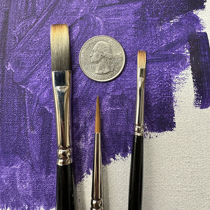 Nick Runge 3-Piece Trekell Brush Set for Oil