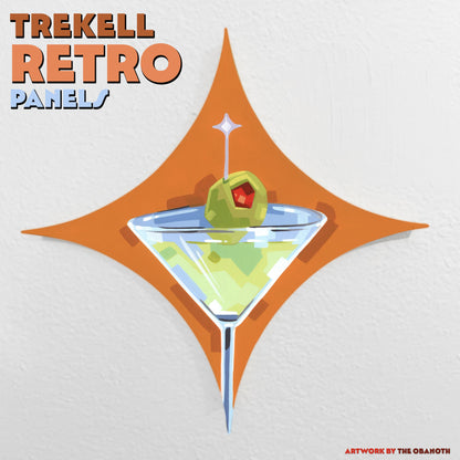 Trekell Retro Star Panel - Wooden Painting Canvas