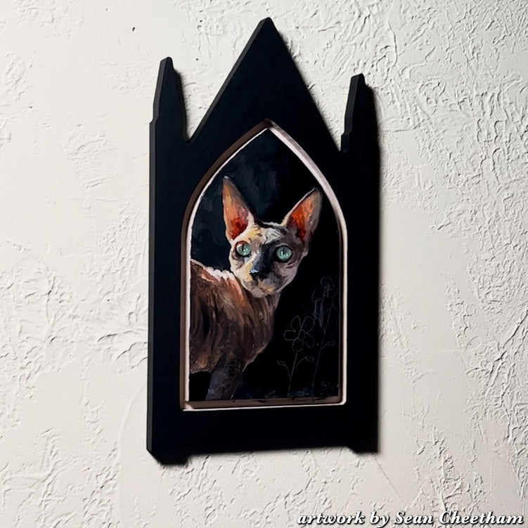 Trekell Gothic Steeple Floater Panel - Wooden Painting Canvas + Frame