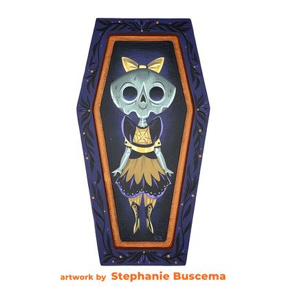 Trekell Coffin Floater Panel - Wooden Painting Halloween Canvas + Frame